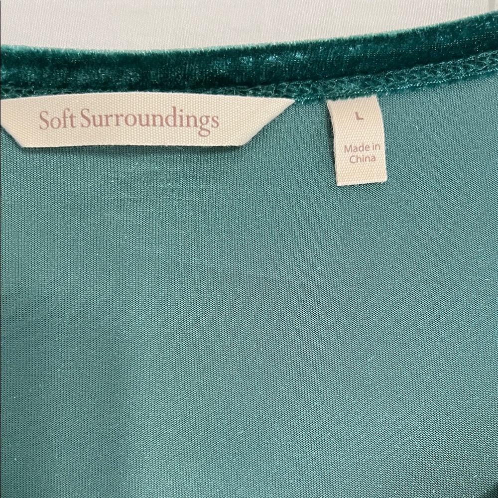 Soft Surroundings Deep Green Maxi Dress - Picture 4 of 10